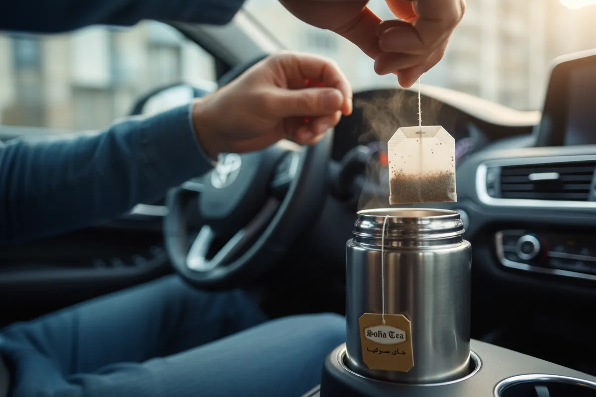 چای کیسه‌ای در فلاسک